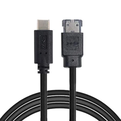 Abbildung von cablecc USB C auf Power Over eSATA DC5V Adapter 3.0 HDD/SSD/ODD eSATAp Konverterkabel