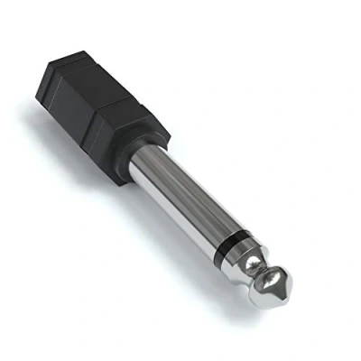 Abbildung von JAMEGA Klinke Adapter Mono 3.5mm auf 6.35mm TS Stecker Aux Stereo Audio