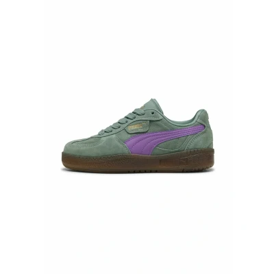 Abbildung von Puma Palermo Moda Xtra Gum Sneakers Damen Schuhe Mit Colorful Green Moon/Wild Berry Größe: 38