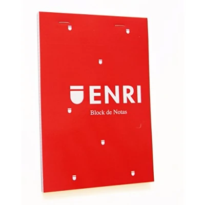 Abbildung von Enri 100101102 Pack von 10 Haftnotizen gehefteter Paperback, Rot