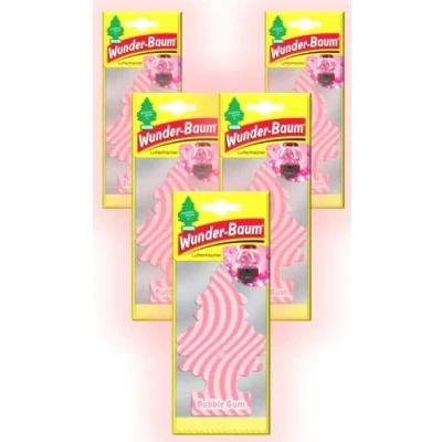 Abbildung von Wunder Baum Autoduft Lufterfrischer Duftbaum Düfte 5 Stück + Stift light tribe (Bubble Gum)