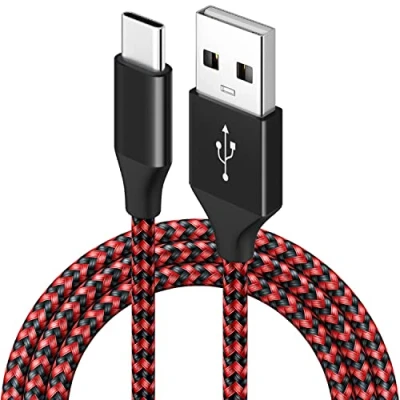 Abbildung von USB C Ladekabel 1M 2M 3M, 2.0 Typ Schnelles Laden 3A Geflochtenes A auf 480 Mbps Datenübertragung Kompatibel mit Samsung Galaxy Sony Xperia Huawei Pixel HTC
