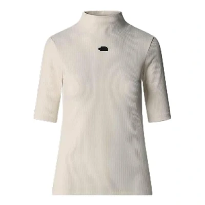 Abbildung von The North Face MOCK NECK SLIM TEE Tshirt basic, Damen, Größe: XL, White dune