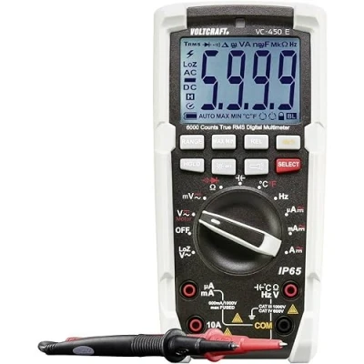 Abbildung von VOLTCRAFT VC 450 E Hand Multimeter digital Strahlwassergeschützt (IP65) CAT III 1000 V, IV 600 V Anzeige (Counts):