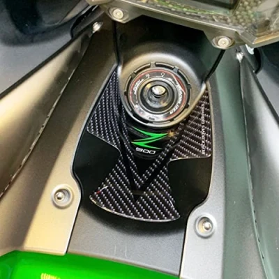 Abbildung von Harzaufkleber Schlüsselschutz kompatibel mit Motorrad Kawasaki Z900 Z 900 (Schlüsselschutz)…