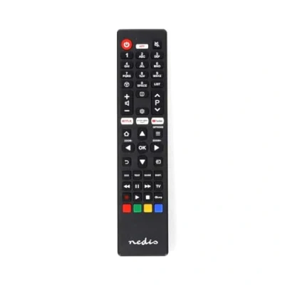 Abbildung von Ersatz Fernbedienung Passend für: TCL/Thomson Fest 1 Gerät Netflix Button/YouTube Button Infrarot Schwarz