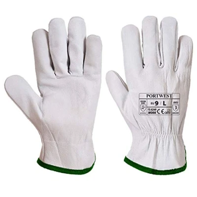Abbildung von Portwest A260 Classic Ziegenhaut Oves Driver Handschuh Grau, Größe L