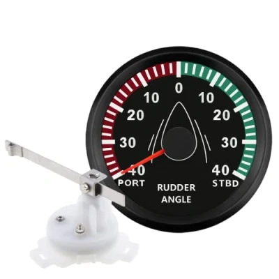 Abbildung von Garantiert Seitenruder Winkellehre Anzeige 0 190ohm mit Paarung Sensor Hintergrundbeleuchtung 85mm 12V/24V