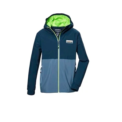 Abbildung von killtec Jungen Funktionsjacke ist wasserdicht/Regenjacke mit Kapuze KOS 141 BYS JCKT, dunkel denim, 140, 43003 000