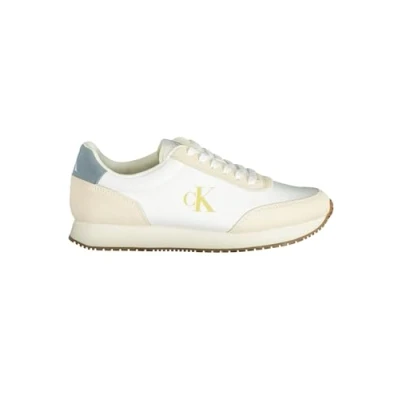 Abbildung von Calvin Klein Jeans Retro Runner Iconic Sneaker low, Herren, Größe: 46, Bright white/creamy white/lead Schuhe