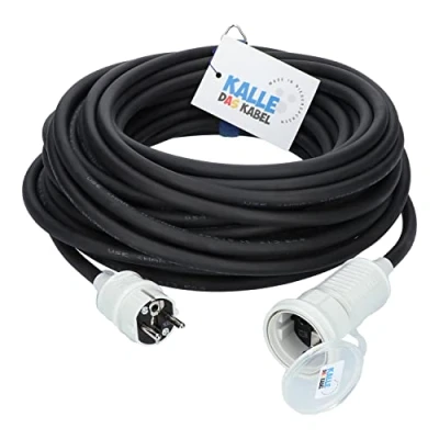Abbildung von Verlängerungskabel Kalle Classic Colour 3G 2,5mm² weiß 30 Meter