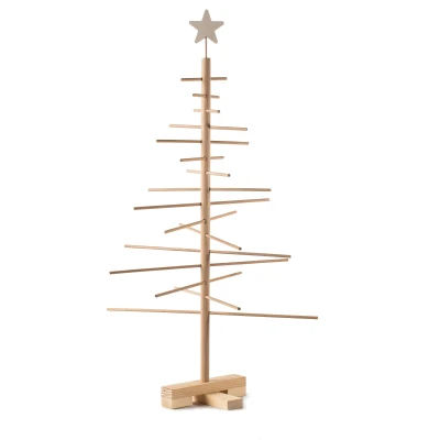 Abbildung von xmas3 S 75 cm Weihnachtsbaum aus Holz, Natural, 48 x