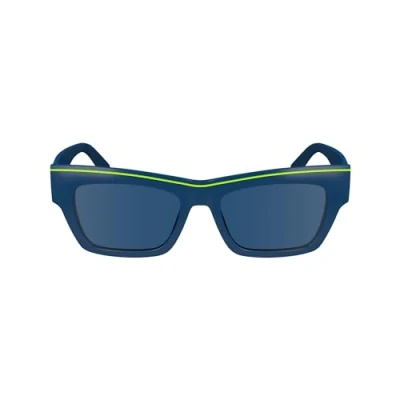 Abbildung von Calvin Klein Jeans Unisex Adult Sunglasses CKJ24602S Blue with Solid Lens