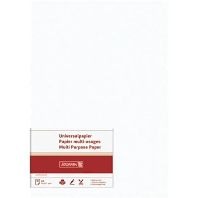 Abbildung von BRUNNEN 105127000 Universalpapier Büttenschnitt (A4, 90 g/qm, 35 Blatt) weiß