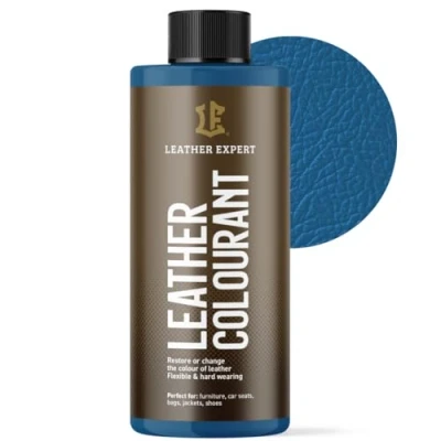 Abbildung von Sehr Deckend Wasser Lederfarbe Himmelblau 500 ml Leather Paint für Natur und ÖkoLeder Dye Ohne Alkohol alle Lederaccessoires Reißt oder Blättert Nicht ab