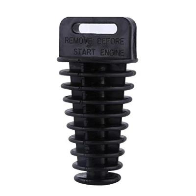Abbildung von Keenso Motorrad Auspuffstopfen, Dirt Bike 2 4 Takt Auspuff Schalldämpfer Auspuffstopfen 27mm 48mm (Schwarz)