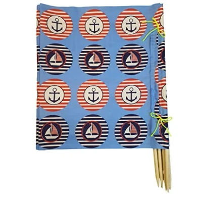 Abbildung von Windschutz 8m x 80cm für Strand Garten See Meer SICHTSCHUTZ Wind Zaun Schutz Blickschutz Camping (22. Anker)