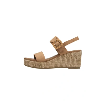 Abbildung von Marco Tozzi Keilsandalette, Damen, Größe: 39, Nougat Schuhe