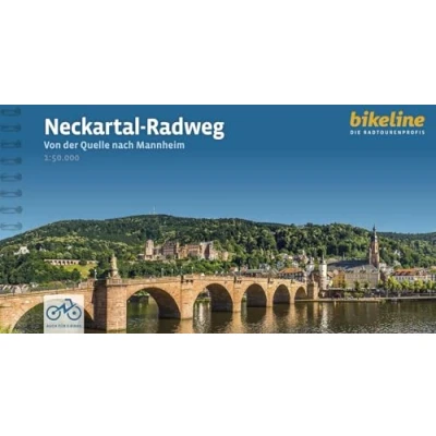 Abbildung von Neckartal Radweg: Von der Quelle nach Mannheim, 1:50.000, 368 km, GPS Tracks Download, LiveUpdate (Bikeline Radtourenbücher)