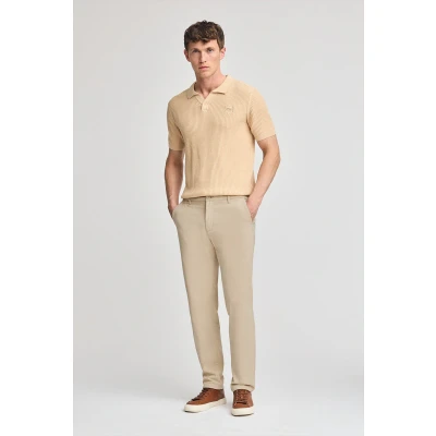 Abbildung von Polo Club Herren Chinohose Vanya Beige Mit Gesticktem Logo 50