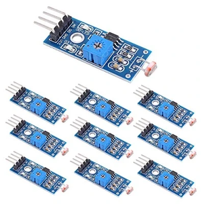 Abbildung von WayinTop 10 Stücke 4 Pin Fotowiderstand Sensor Lichtsensor Lichtdetektor Modul mit Digitalem Ausgang