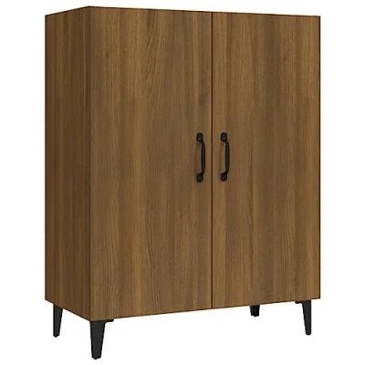 Abbildung von vidaXL Sideboard Kommode Anrichte Schrank Beistellschrank Mehrzweckschrank Standschrank Wohnzimmer Flur Braun Eichen Optik 70x34x90cm Holzwerkstoff