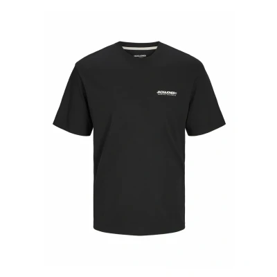 Abbildung von Jack &amp; Jones LOGO Rundhals Tshirt basic, Herren, Größe: Small, Black