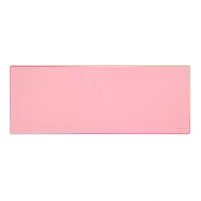 Abbildung von MARSGAMING MMP224 Gaming Pad, XXL, 880 x 330 mm, Regenbogenkantendesign, rutschfeste Unterseite aus Naturkautschuk, hochpräzise Nanotextil Oberfläche, Flexibles Mauspad, Rosa