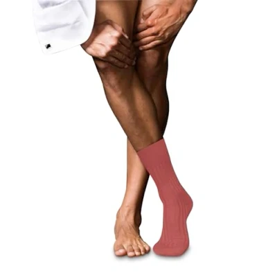 Abbildung von FALKE Herren No. 13 M SO feinste Piuma Baumwolle einfarbig 1 Paar Socken, Rot (Lobster 8862), 39 40