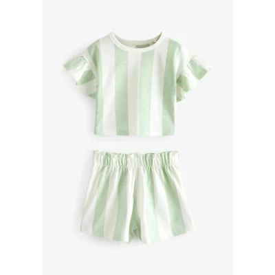 Abbildung von Next Regular FIT Pastel Stripe Set 3 PACK Nachtwäsche für Kinder, Größe: 86, White purple