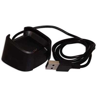 Abbildung von mtb more energy USB Ladekabel kompatibel mit Fitbit Versa (FB505) / Lite (FB415) ersetzt Original Kabel FB160RCC Ladeschale Ladestation Ladeadapter Dock