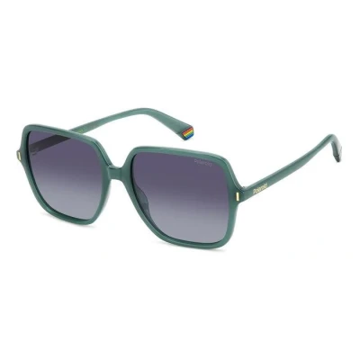 Abbildung von POLAROID Damen PLD 6219/S Sonnenbrille, grün, 54