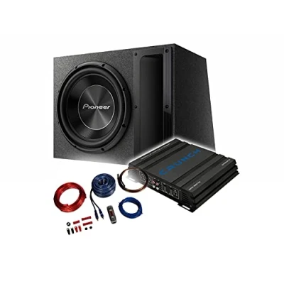 Abbildung von Mediadox Pioneer/Crunch Basspaket 2 Kanal Endstufe/Verstärker+30cm Subwoofer+Kabel Set/TS A300B + GPX 500.2 KABELKIT