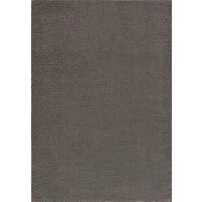 Abbildung von SANAT Kurzflor Teppich Wohnzimmer Uni Modern Teppiche fürs Schlafzimmer, Arbeitszimmer, Büro, Flur, Kinderzimmer und Küche Grau, 120 x 170 cm