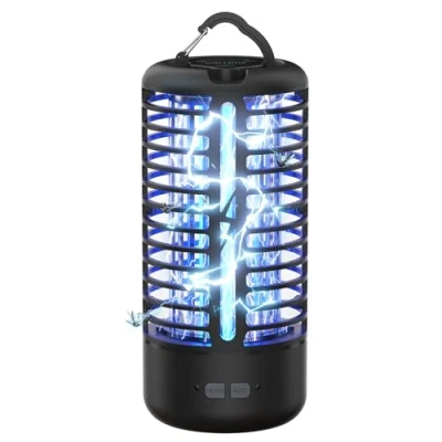 Abbildung von Insektenvernichter Elektrisch, Anysun Mückenlampe Camping mit LED Licht für Drinnen Draußen, 3000V Wasserdicht, Fliegenfalle Elektrisch Zuhause, Terrasse, Hinterhof, Garten,