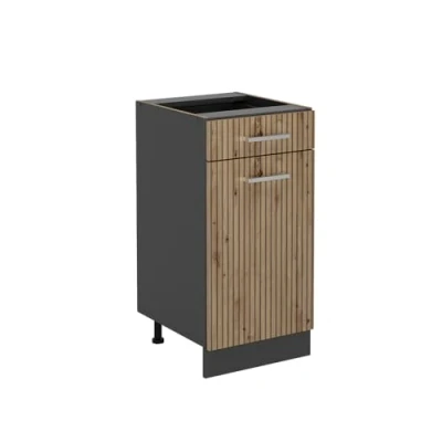 Abbildung von Vicco Unterschrank R Line, Artisan Eiche/Anthrazit, 40 cm ohne Arbeitsplatte