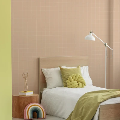 Abbildung von Superfresco Easy Vliestapete &quot;Kariert&quot;, neutral, 10mx52cm (ca. 5m2)