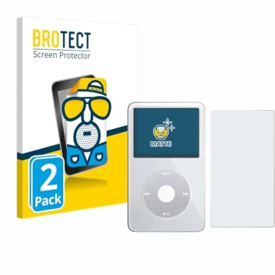 Abbildung von BROTECT Entspiegelungs Schutzfolie für Apple iPod Classic Video (Display+Rückseite) (2 Stück) Matte Displayschutz Folie, Anti Fingerprint