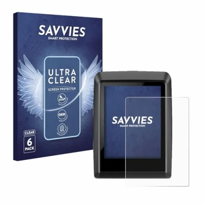 Abbildung von Savvies 6 Stück Schutzfolie für Bosch Kiox 500 Displayschutz Folie Ultra Transparent