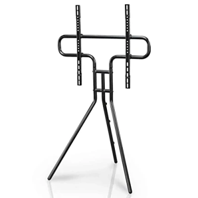 Abbildung von Hama TV Ständer im Staffelei Design (stabiler Fernsehständer für 37 75 Zoll, höhenverstellbarer Stand als Tripod, kompaktes Stativ, VESA kompatibler Bodenständer) schwarz