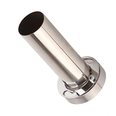 Abbildung von Qiilu Universal Runde Auspuff Schalldämpfer Dämpfer Spitze Tip Einstellbar Abnehmbar(3.5inch)