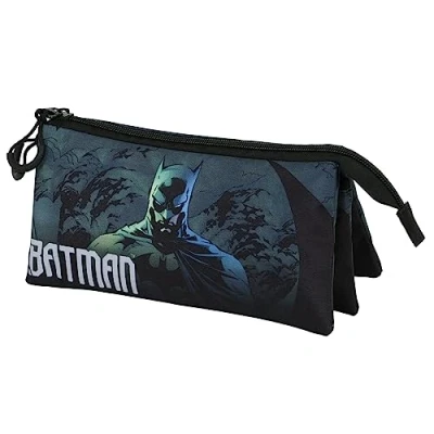 Abbildung von Batman Arkham Fan Dreifach Federmäppchen 2.0, Grün, 23 x 11 cm