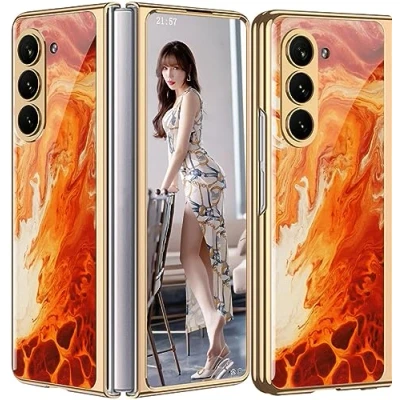Abbildung von SNOWtreeAA hülle für Samsung Galaxy Z Fold 5, Handyhülle, Fold5 5G Vakuumbeschichtete Handy