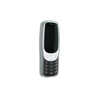 Abbildung von caseroxx Schutz Hülle TPU kompatibel mit Nokia 3210 (2024), Gummi Handy Tasche weiß transparent