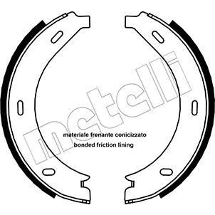 Abbildung von Bremsbackensatz, Feststellbremse METELLI 53 0236