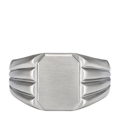 Abbildung von Fossil Edelstahl Silber Ring Für Männer