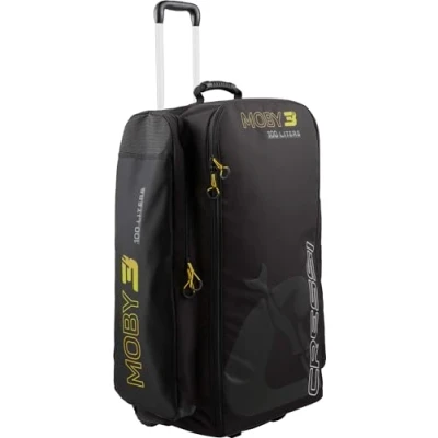 Abbildung von CRESSI Trolley Bag Black/Yellow 100 L Moby 3 Robuste und Geräumige Tasche ideal für Sportliche Aktivitäten Reisen, Schwarz/Gelb, L, Unisex