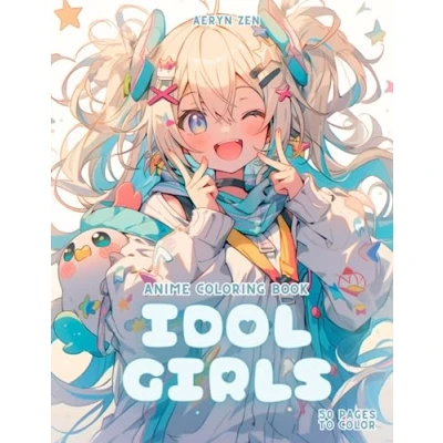 Abbildung von Anime Coloring Book: Idol Girls: Manga Art &amp; Enthusiasts Stress Relief Adult