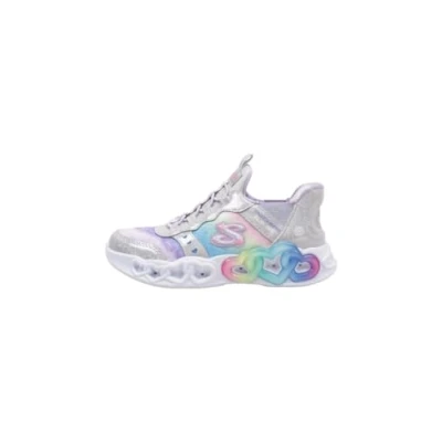 Abbildung von Skechers Girls Sneaker, Silberne Synthetik Besatz, 32 EU