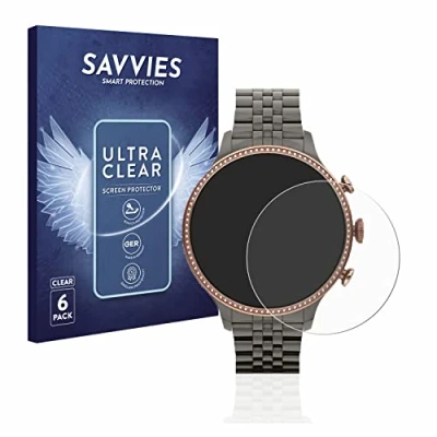 Abbildung von Savvies 6 Stück Schutzfolie für Fossil Gen (42mm) Displayschutz Folie Ultra Transparent